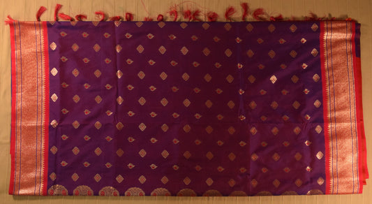 Royal Purple Paithani Silk Saree