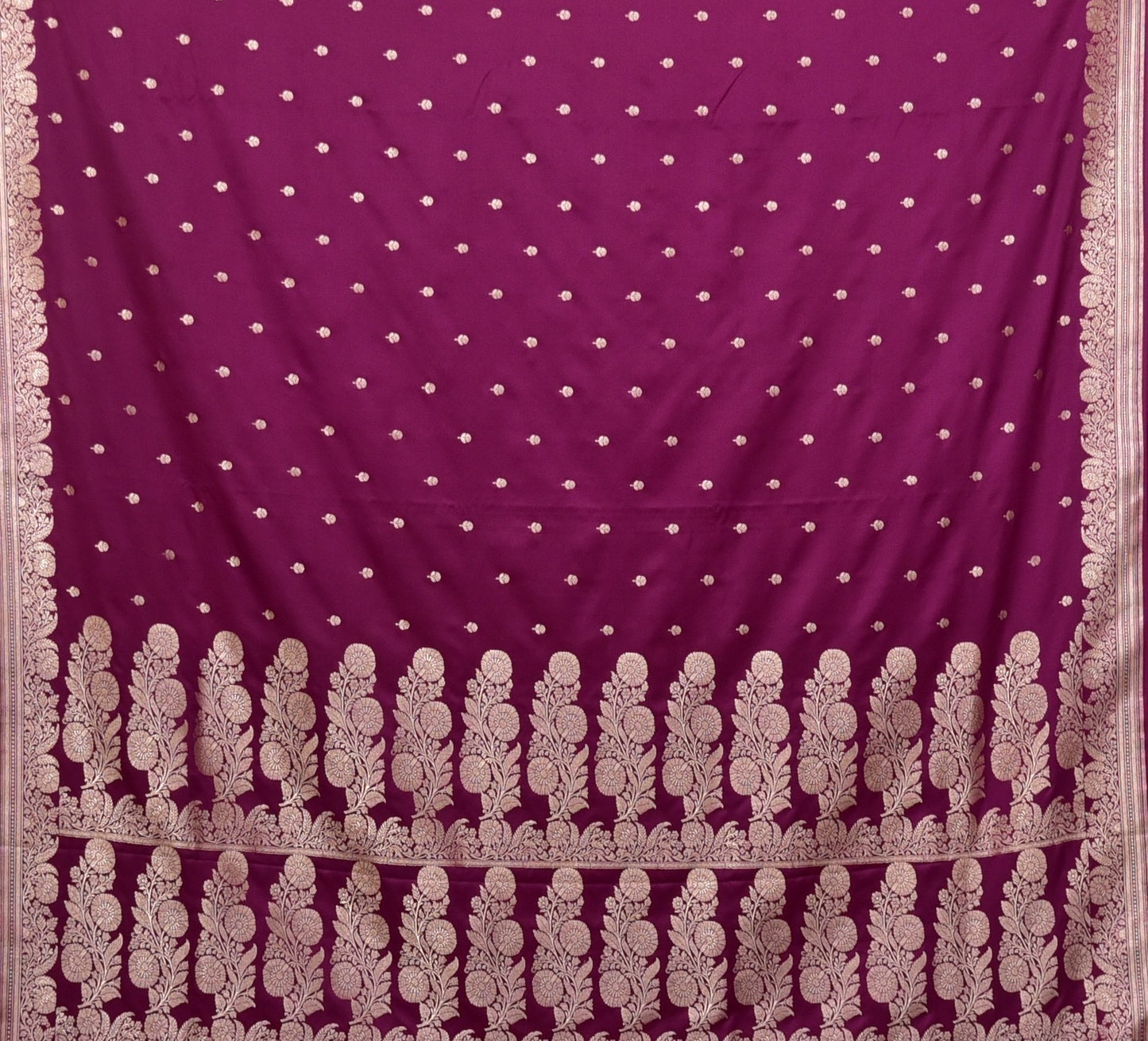 Royal Purple Banarasi Mashru Silk Saree