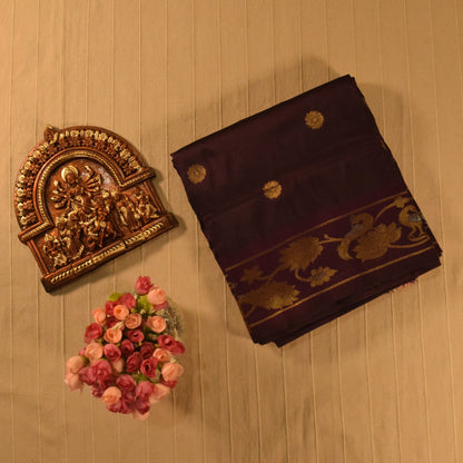 Rich Deep Wine Paithani Silk Saree