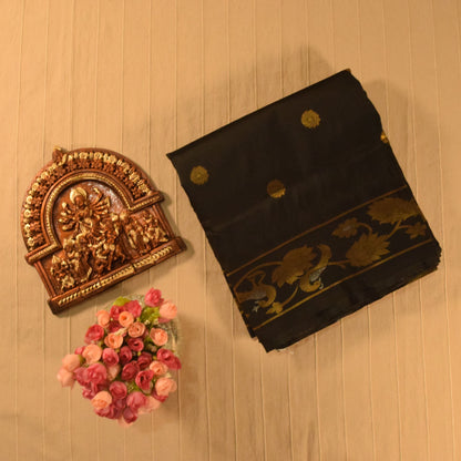 Stunning Black Paithani Silk Saree