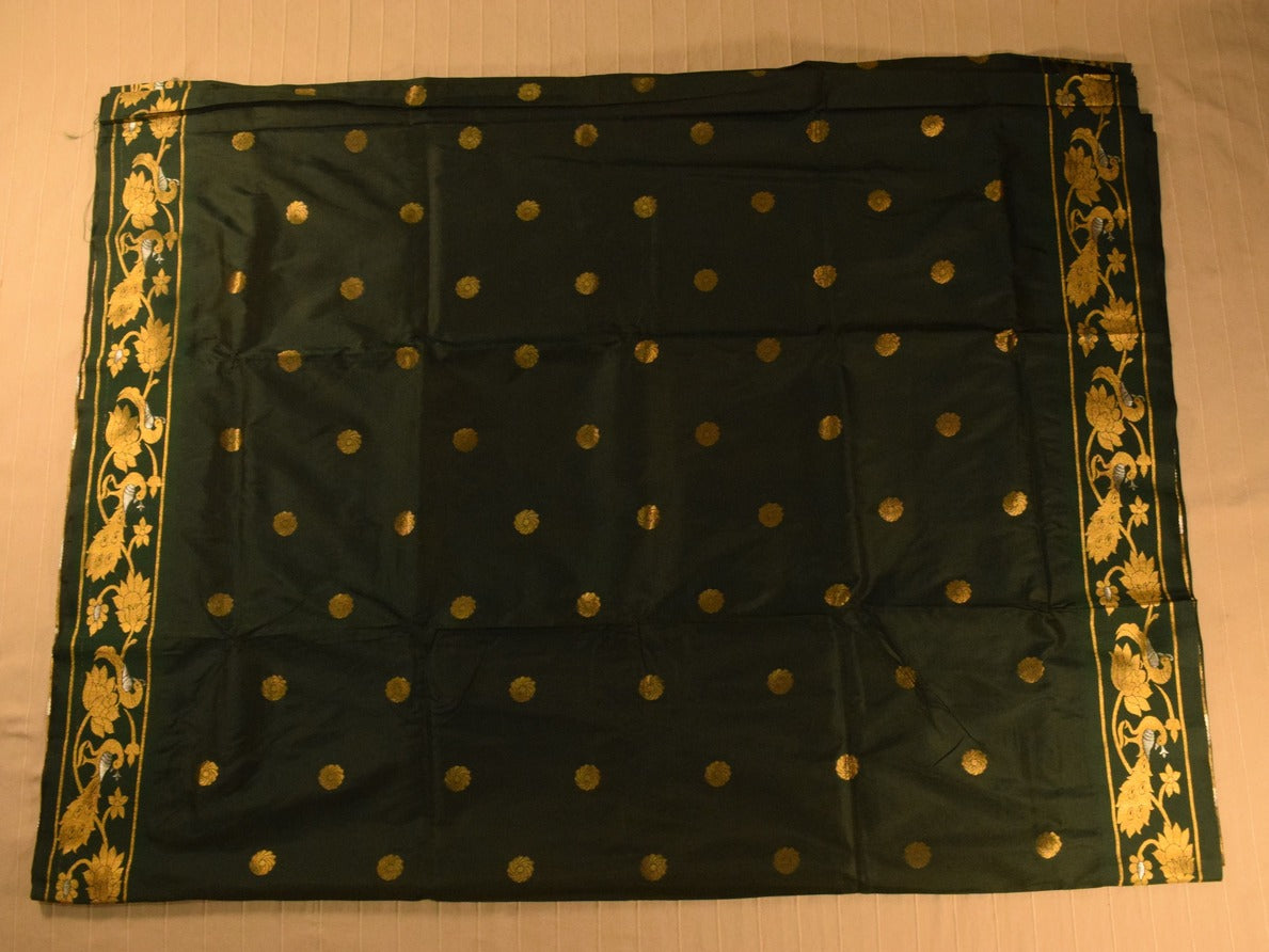 Deep Green Paithani Silk Saree