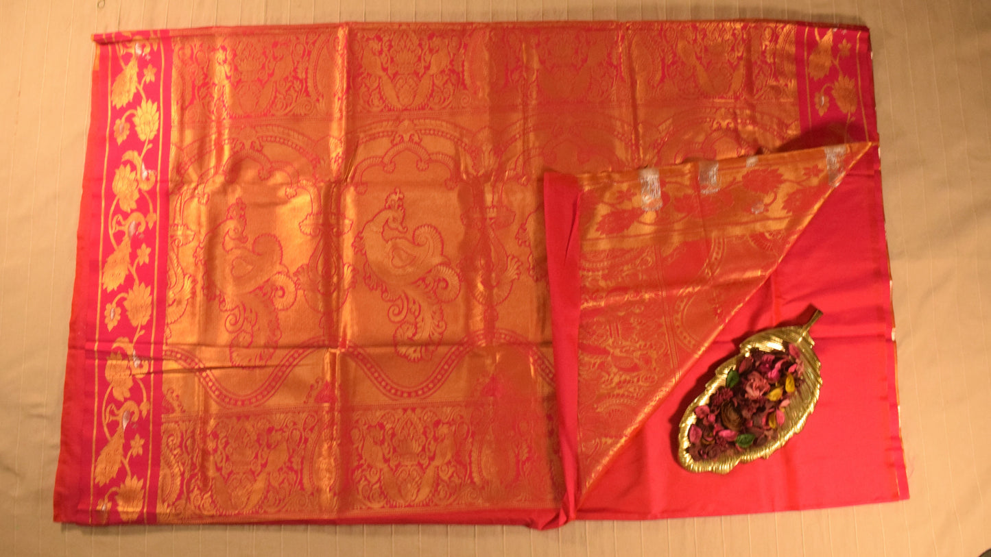 Pink Paithani Silk Saree
