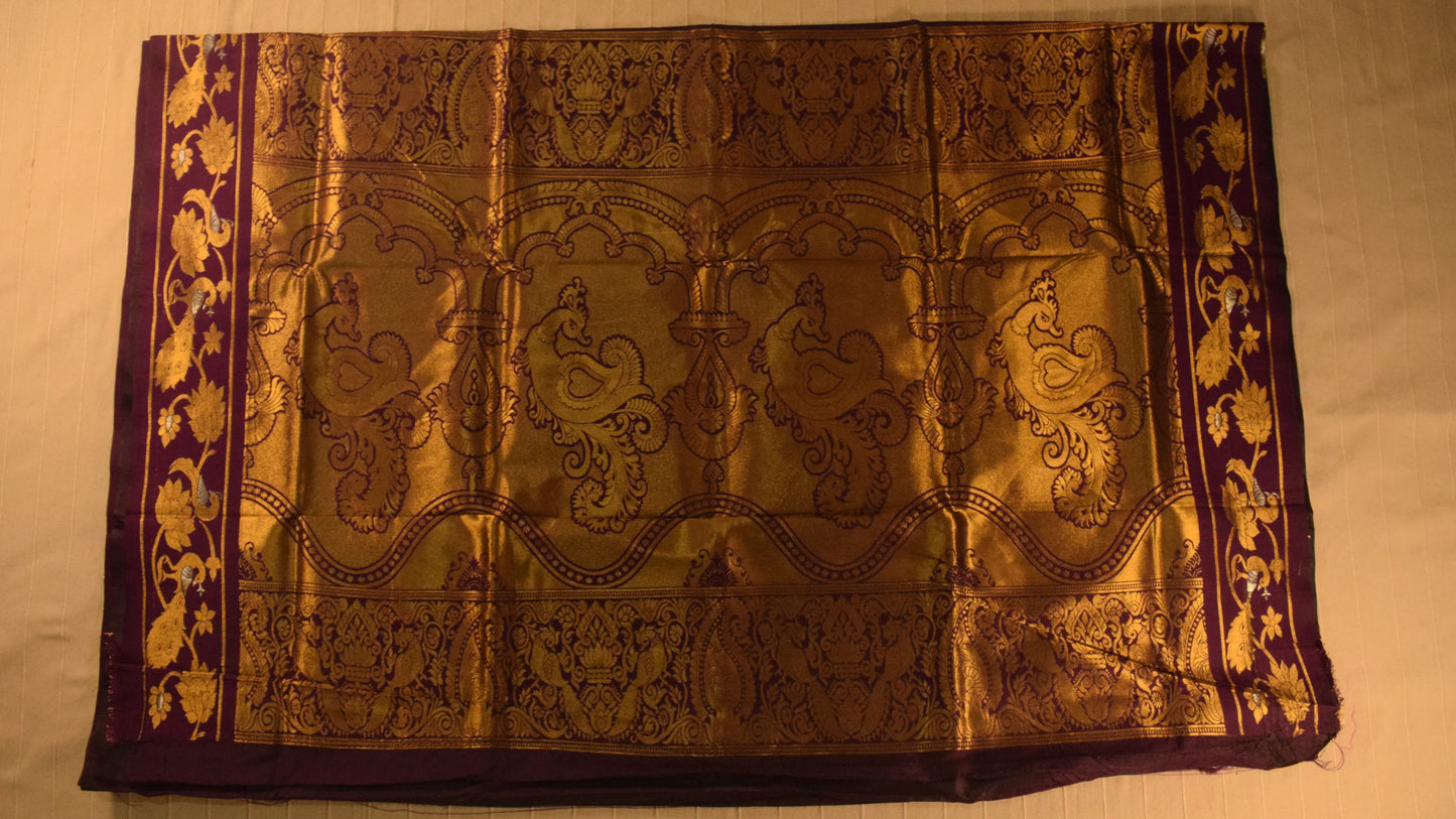 Rich Deep Wine Paithani Silk Saree