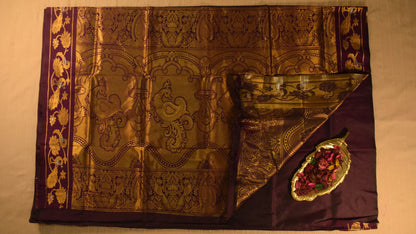 Rich Deep Wine Paithani Silk Saree