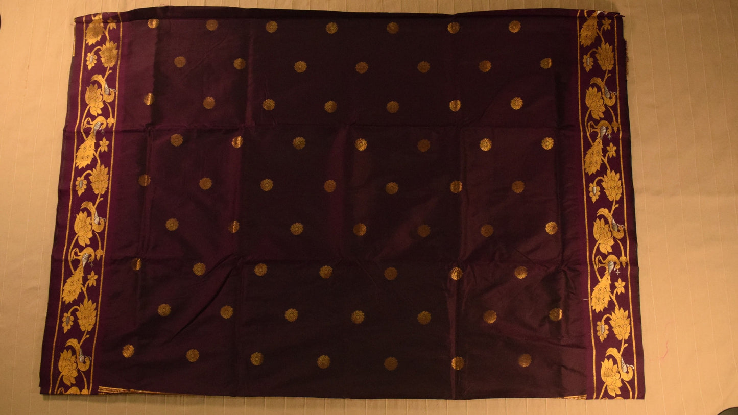Rich Deep Wine Paithani Silk Saree