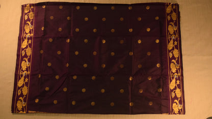 Rich Deep Wine Paithani Silk Saree