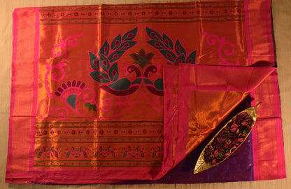 Imperial Purple Paithani Silk Saree