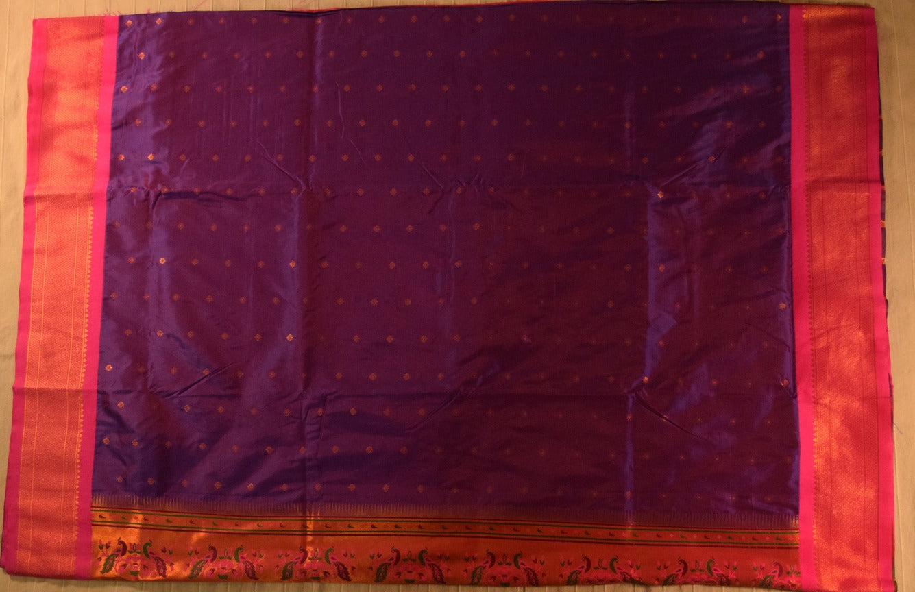 Imperial Purple Paithani Silk Saree