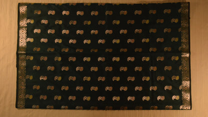 Classic black Semi Banarasi Saree