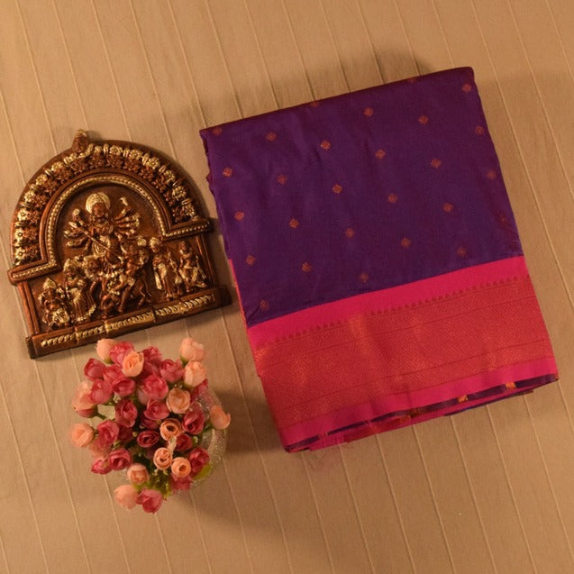 Imperial Purple Paithani Silk Saree