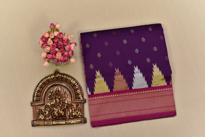 Royal Purple Paithani Silk Saree