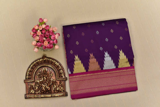 Royal Purple Paithani Silk Saree