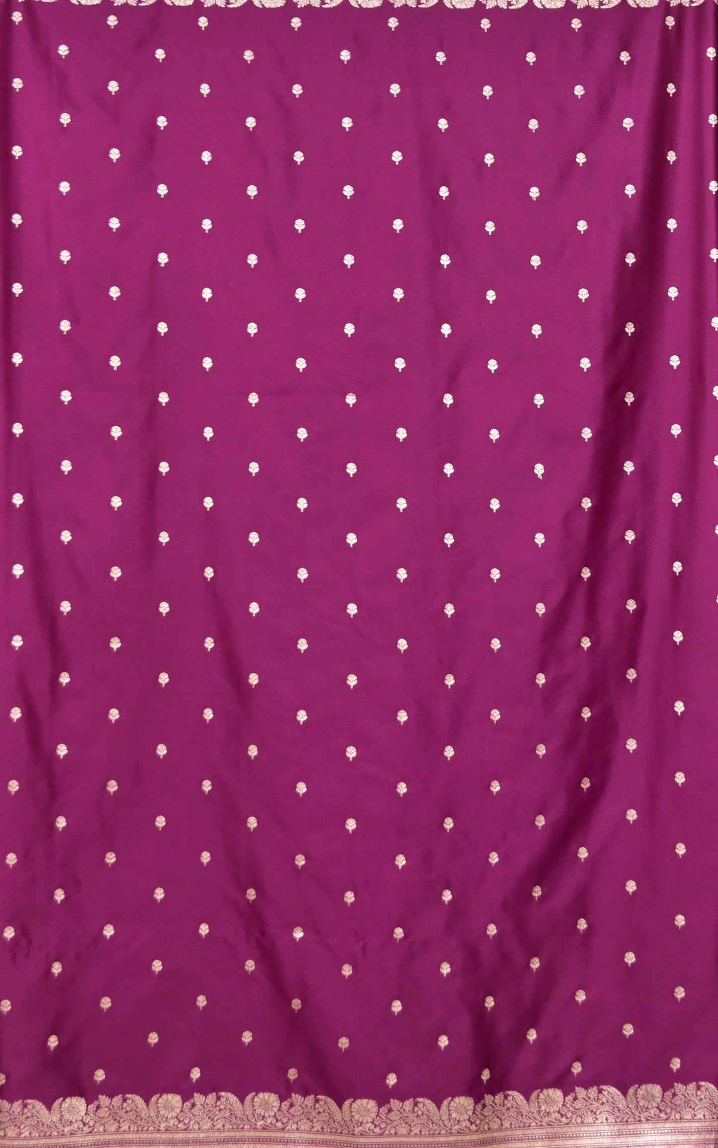 Royal Purple Banarasi Mashru Silk Saree