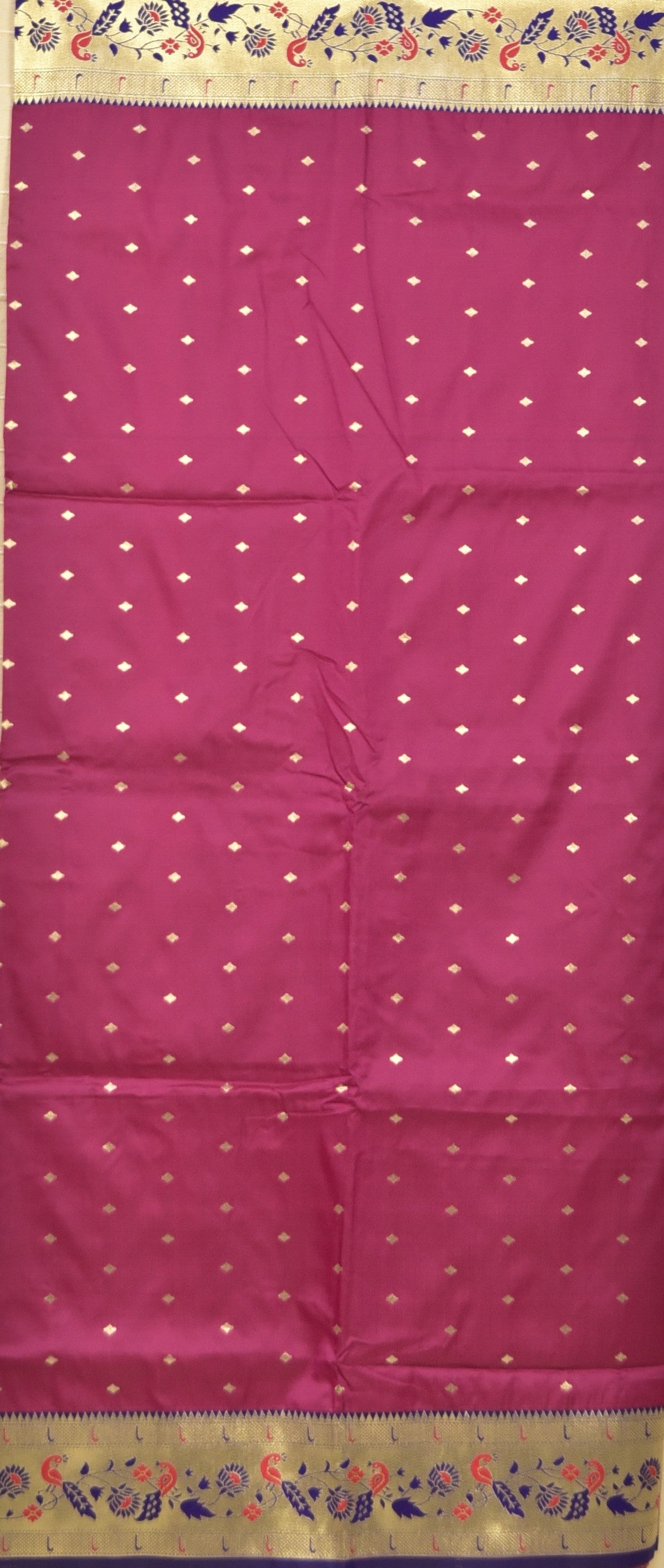 Radiant Magenta Paithani Silk Saree