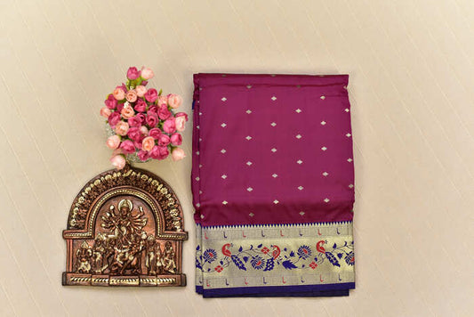 Radiant Magenta Paithani Silk Saree