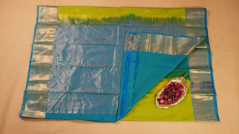 Green Semi Kanchivaram Silk Saree