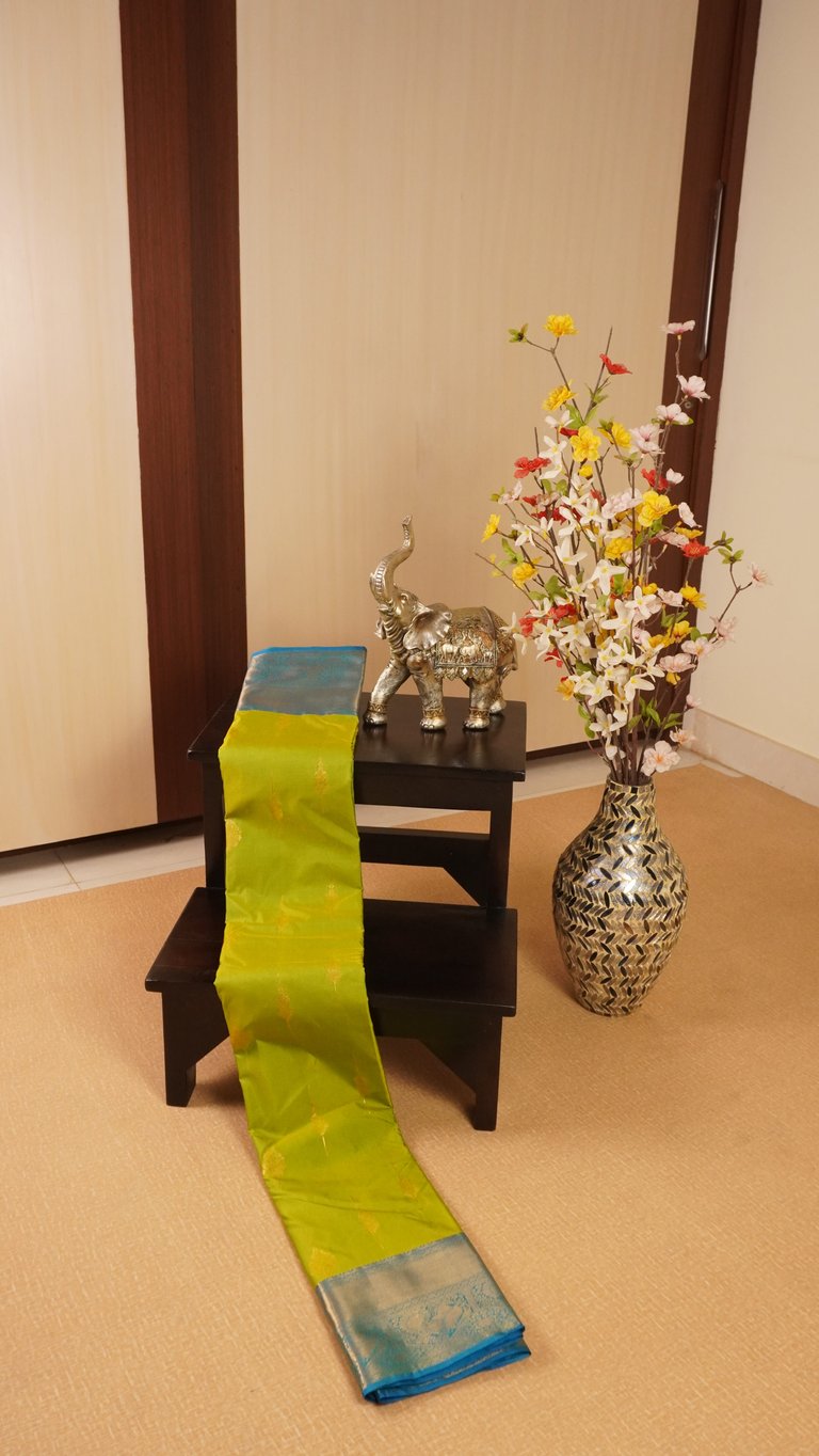 Green Semi Kanchivaram Silk Saree