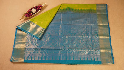 Green Semi Kanchivaram Silk Saree