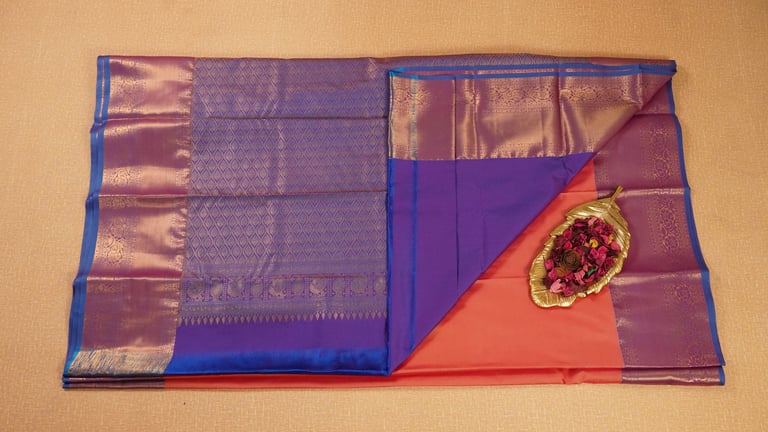 Pink Semi Kanchivaram Silk Saree