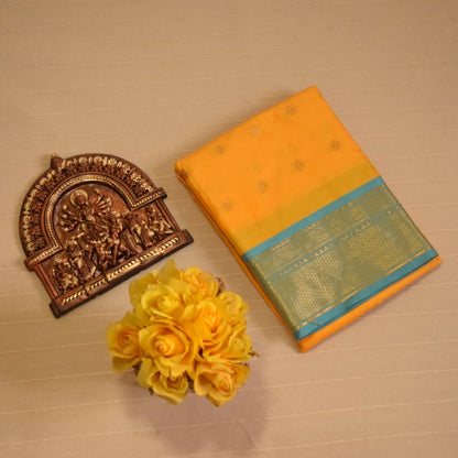 Vibrant Yellow Soft Silk Saree