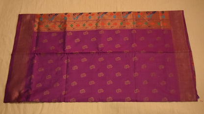 Purple Paithani Silk Saree